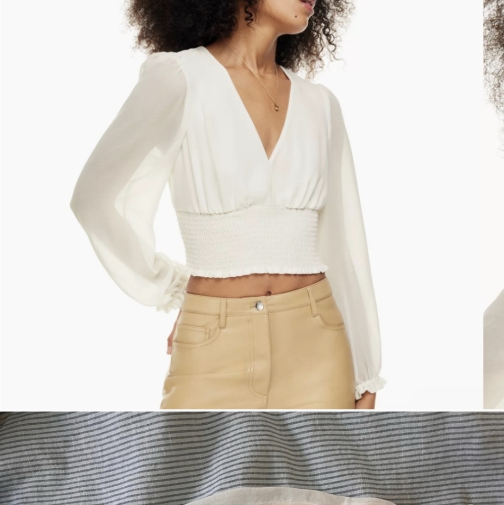 S Wilfred puff sleeve blouse